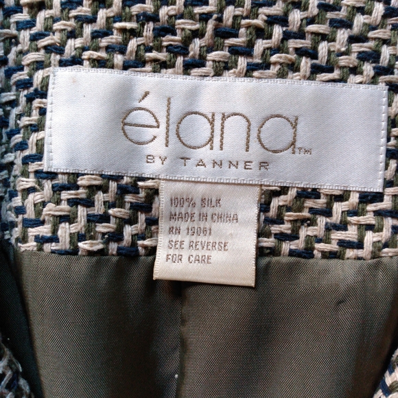 Elana by Tanner Silk Weave Button Front Jacket with Pockets - Picture 7 of 9